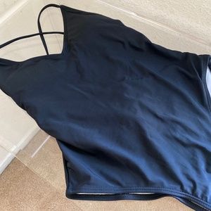 Women’s Black One peace bathing suit